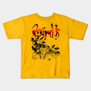 Birds silhouette Kids T-Shirt